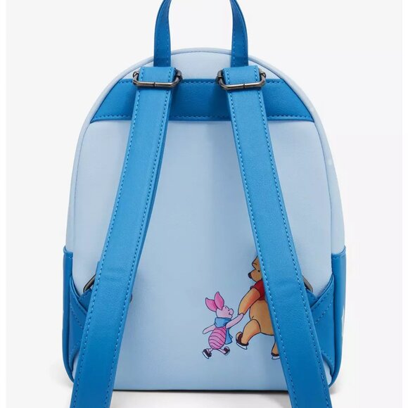 Loungefly Disney Winnie The Pooh Ice Skating Mini Backpack - NWT - Picture 3 of 4